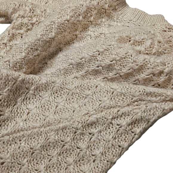 Cozy Cream Sweater sz 10 - Picture 4 of 7